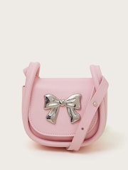 Monsoon Pink Bubble Bow Mini Bag - Image 1 of 3