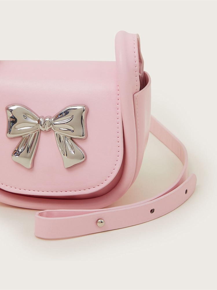 Monsoon Pink Bubble Bow Mini Bag - Image 3 of 3