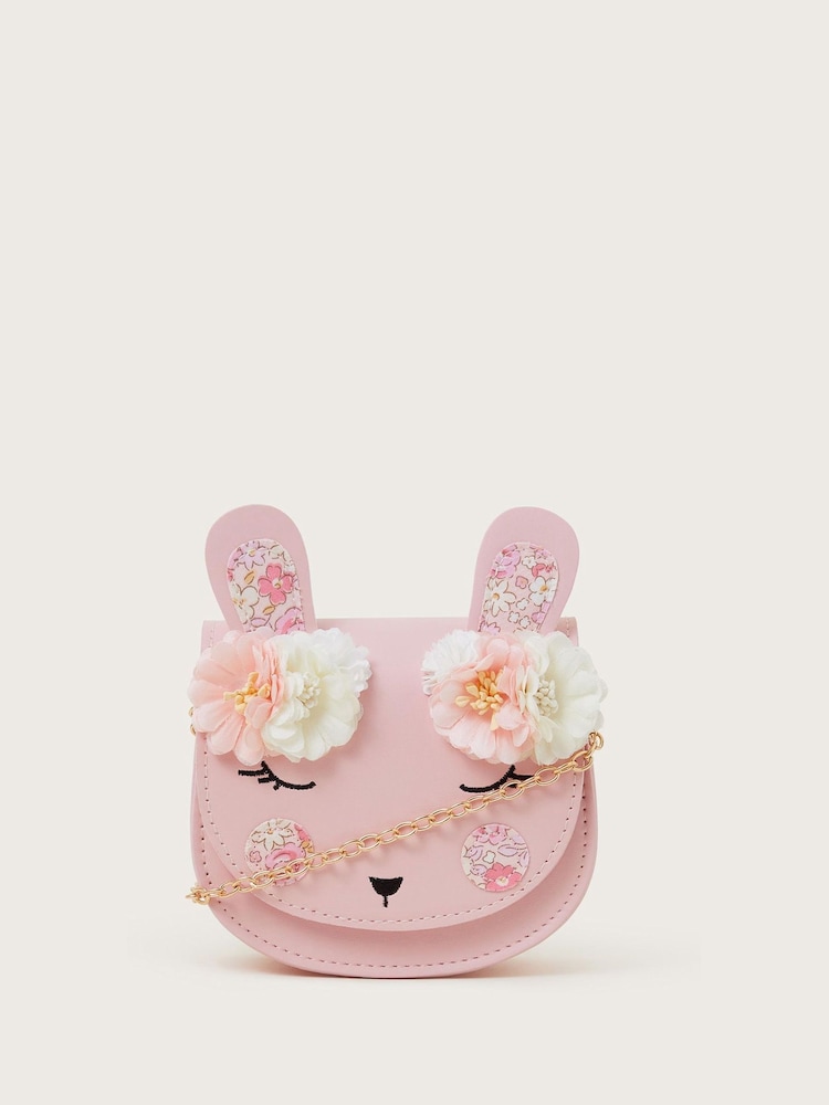Monsoon Pink Flower Bunny Bag - Image 1 of 4 Monsoon Pink Flower Bunny Bag - Image 1 of 4