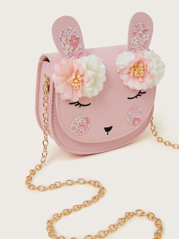 Monsoon Pink Flower Bunny Bag - Image 1 of 1