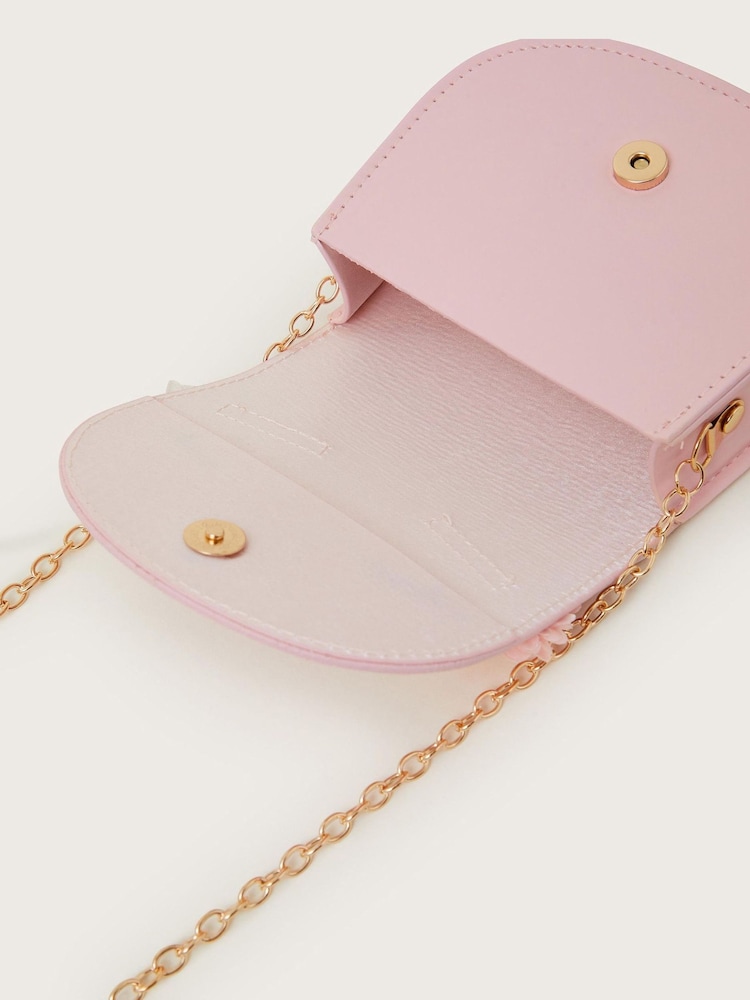 Monsoon Pink Flower Bunny Bag - Image 4 of 4