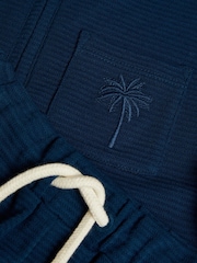 Monsoon Blue Jersey Polo Shirt and Shorts Set - Image 4 of 4