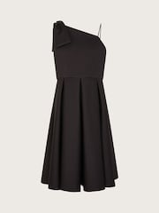 Monsoon Black Nina Asymmetrical Bow Strap Prom Dress - Image 1 of 3
