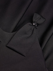 Monsoon Black Nina Asymmetrical Bow Strap Prom Dress - Image 3 of 3