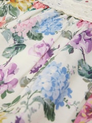 Monsoon Natural Floral Broderie Short Sleeve Dress - Image 3 of 3