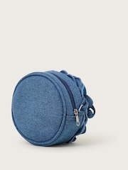 Monsoon Blue Round Denim Flower Bag - Image 2 of 4