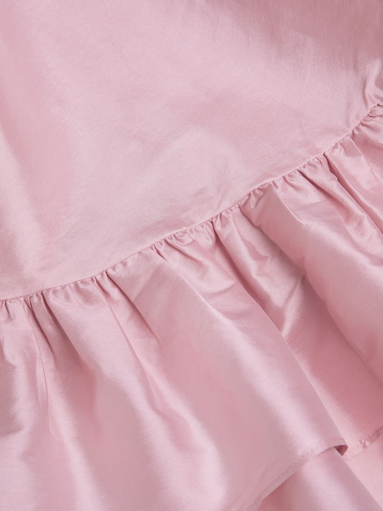 Monsoon Pink Clariska Smocked Taffeta Prom Dress - Image 3 of 3