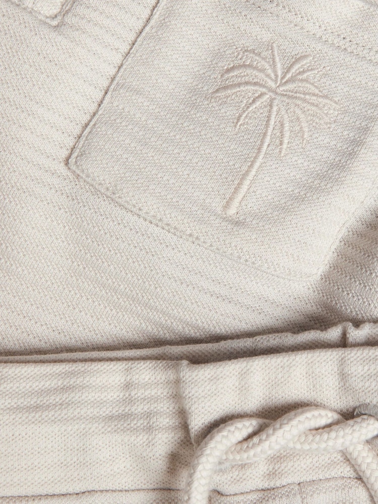 Monsoon Natural Jersey Polo Shirt and Shorts Set - Image 3 of 3