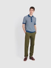 Farah Blue 100% Cotton Sandford Knit Polo Shirt - Bild 2 von 5
