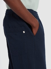 Farah Blue 100% Cotton Hawtin Seersucker Trousers - Image 4 of 5