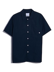 Farah Blue 100% Cotton Ossie Short Sleeve Shirt - Image 5 of 5