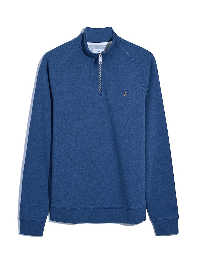 Farah Jim Quarter Zip Sweatshirt - Image 5 of 5 Farah Jim Quarter Zip Sweatshirt - Image 5 of 5