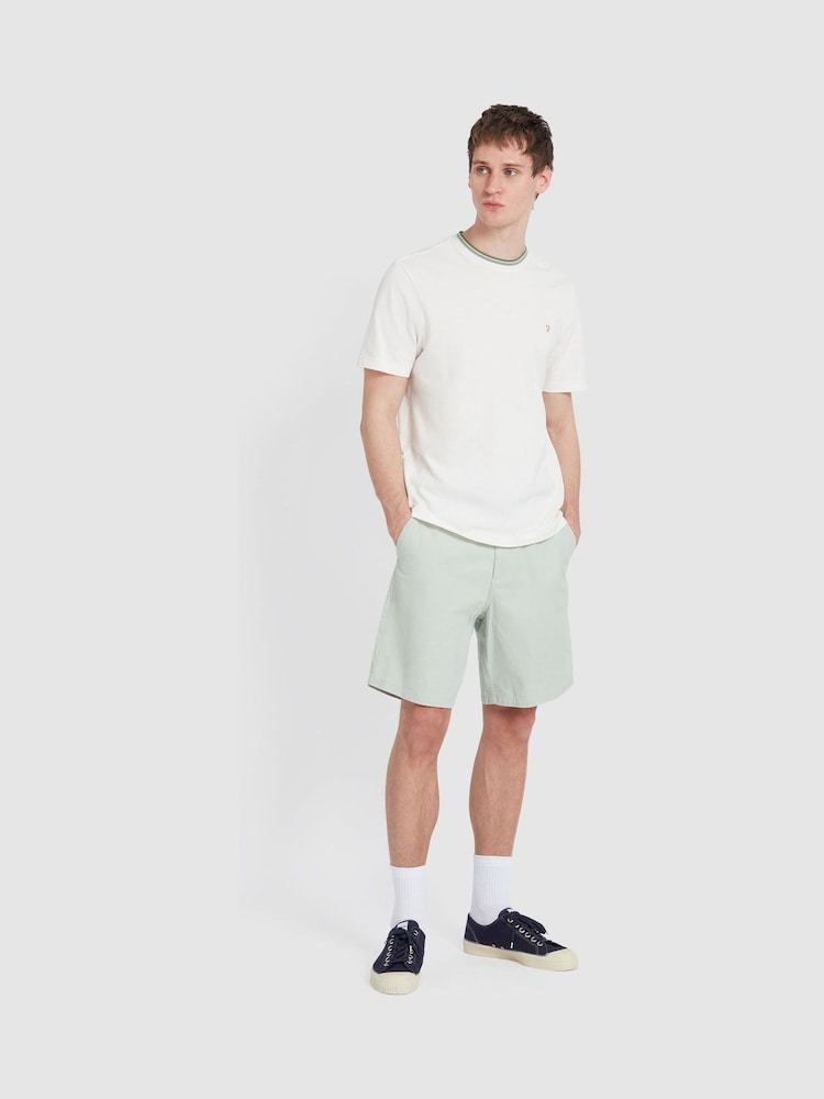 Farah Green 100% Cotton Sepel Twill Shorts - Image 3 of 5