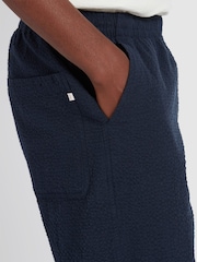 Farah Blue 100% Cotton Redwald Seersucker Shorts - Изображение 4 из 5