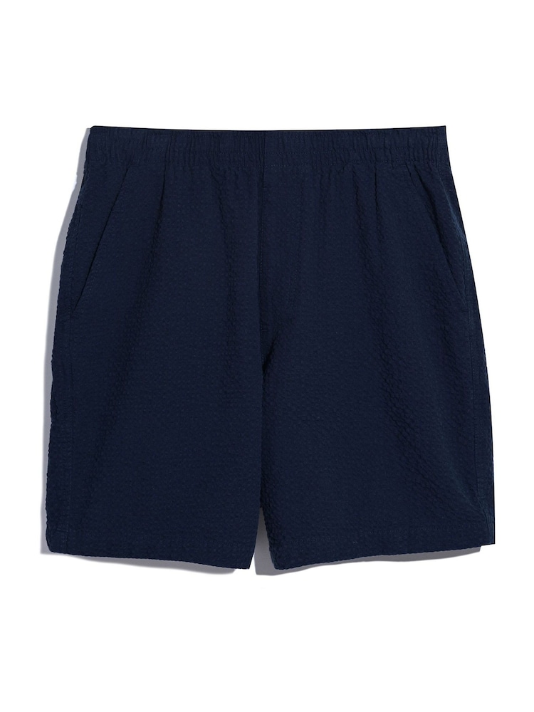 Farah Blue 100% Cotton Redwald Seersucker Shorts - Изображение 5 из 5