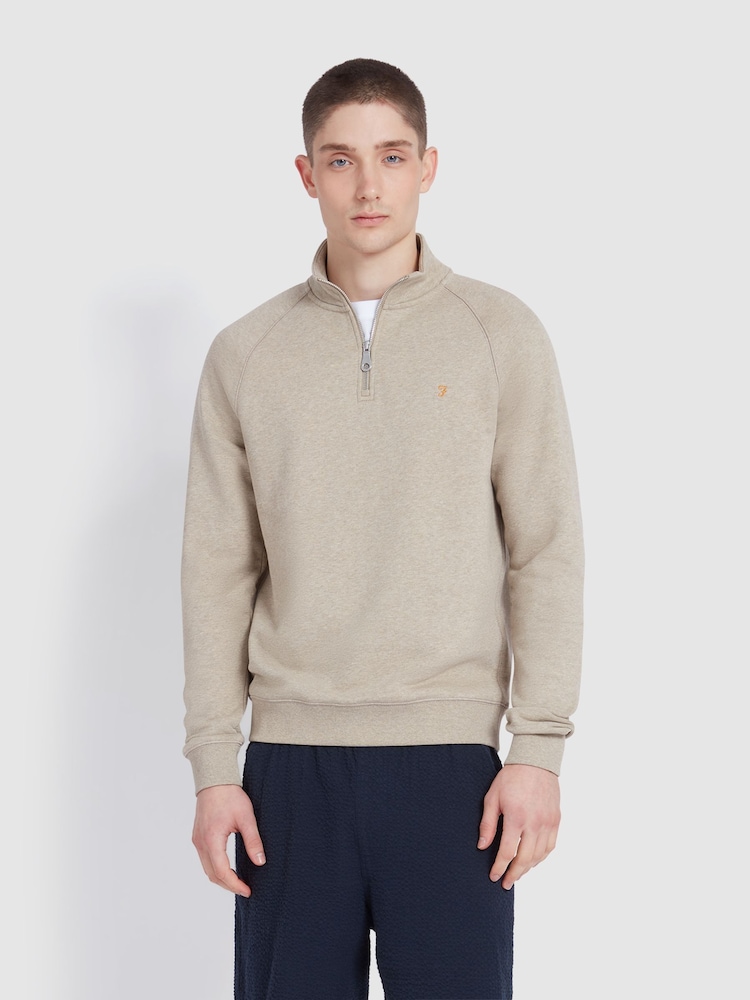 Farah Jim Quarter Zip Sweatshirt - Image 1 of 5
