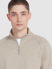 Farah Jim Quarter Zip Sweatshirt - Image 4 of 5