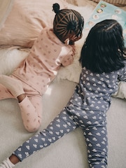 Ditsy Floral Print Snuggle Pyjamas 2 Pack (9mths-12yrs) - Image 4 of 10