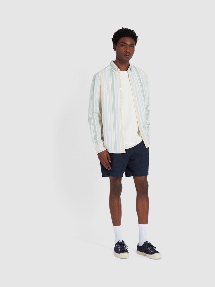 Farah Natural 100% Cotton Steen Striped Long Sleeve Shirt - Image 2 of 5