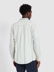 Farah Natural 100% Cotton Steen Striped Long Sleeve Shirt - Image 3 of 5