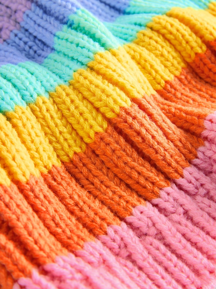 Regenbogenstreifen in Pastell - Little Bird by Jools Oliver Knitted Snood - Bild 6 von 6