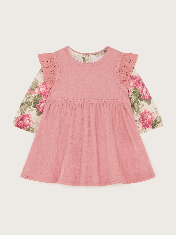 Newborn Betsy Floral Top and Pinafore Dress Set - Image 1 of 3