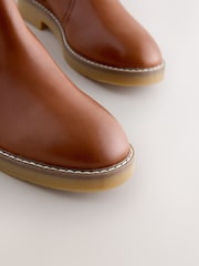 rumenorjava; poltna rjava Usnje - Forever Comfort® Faux Fur Lined Buckle Trim Ankle Boots - Slika 11 iz 11