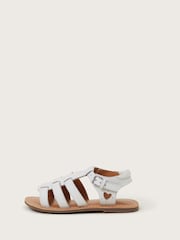 Monsoon White Leather Gladiator Sandals - Image 1 of 3