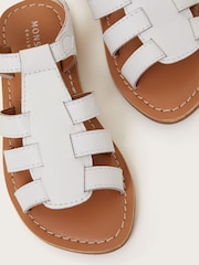 Monsoon White Leather Gladiator Sandals - Image 3 of 3