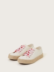 Monsoon Natural Canvas Espadrille Trainers - Image 1 of 3