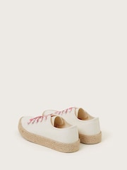 Monsoon Natural Canvas Espadrille Trainers - Image 2 of 3