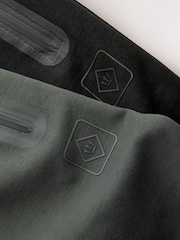 Black/Slate Grey Athleisure Cuffed Joggers 2 Pack - Image 5 of 6