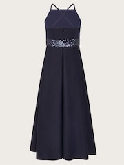 Monsoon Blue Strappy Sequin High Low Prom Dress - Image 3 of 4