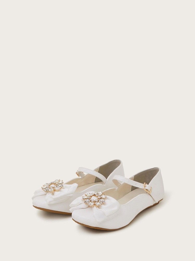 Accessorize Diamante Bow Strap Ballet Flats - Imagen 1 de 3 Accessorize Diamante Bow Strap Ballet Flats - Imagen 1 de 3