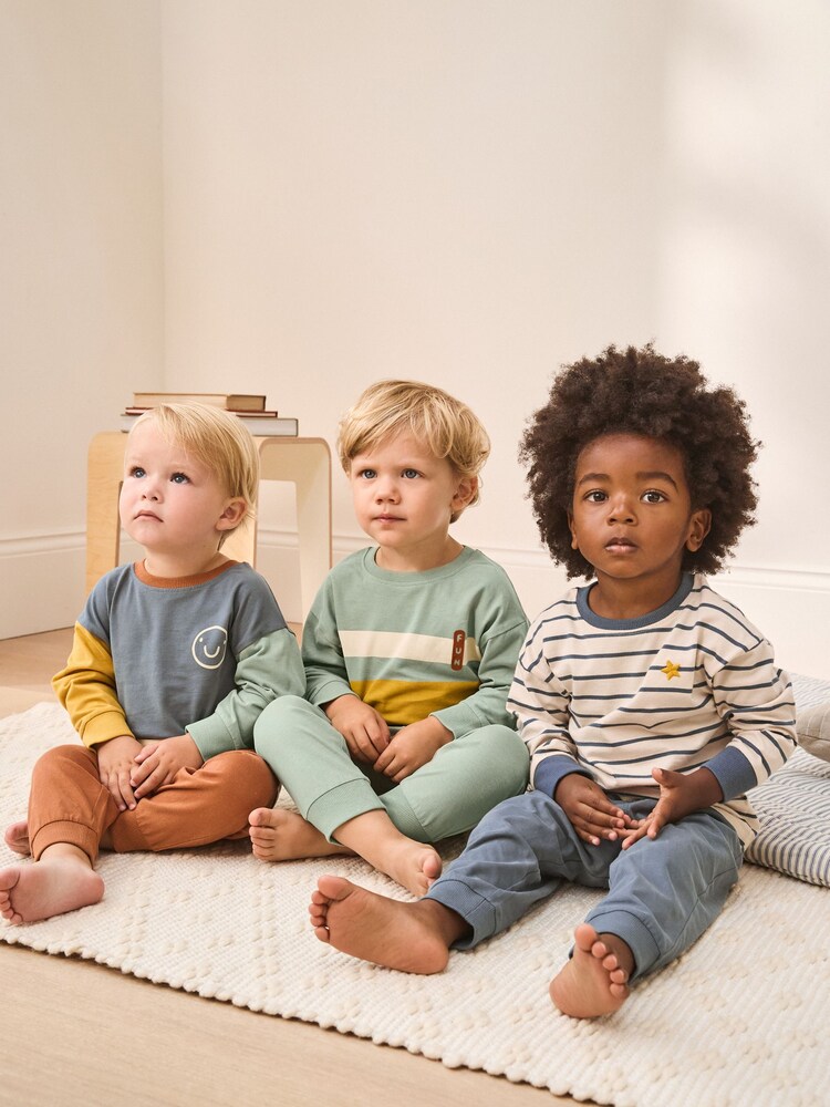 Multi Standard Fit Pyjamas 3 Pack (9mths-12yrs) - Image 1 of 2