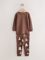 Teal/Ecru Animal Snuggle Pyjamas 3 Pack (9mths-8yrs) - Image 3 of 6
