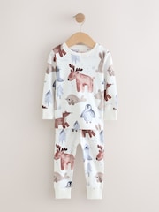 Blue/Ecru Animal - Pack de 3 pijamas abrigados (9meses -8años) - Imagen 4 de 8