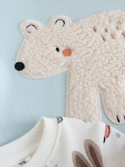 Blue/Ecru Animal - Pack de 3 pijamas abrigados (9meses -8años) - Imagen 7 de 8
