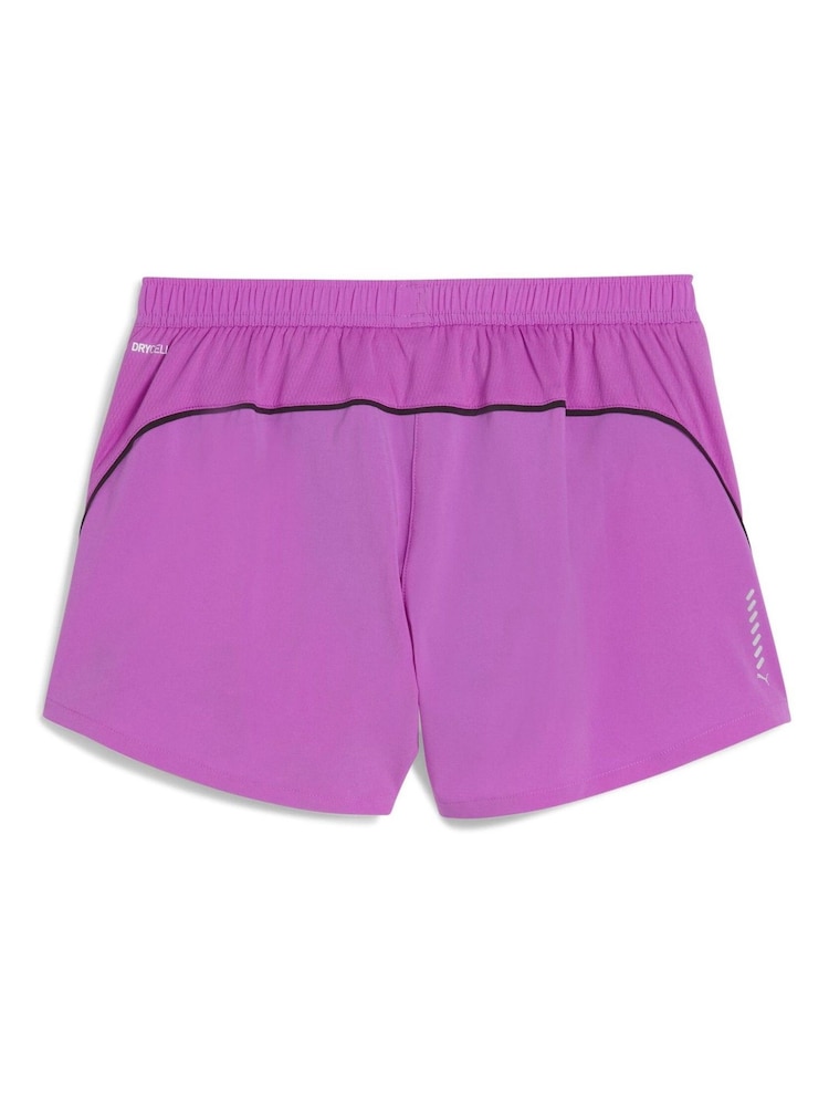 סגול - Puma מכנסי ריצה קצרים לנשים באורך 3 אינצ'ים, דגם Velocity - תמונה 6 מתוך 6