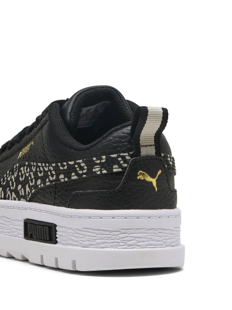 Puma Black Girls Kids Mayze Wild Sneakers - Image 6 of 6