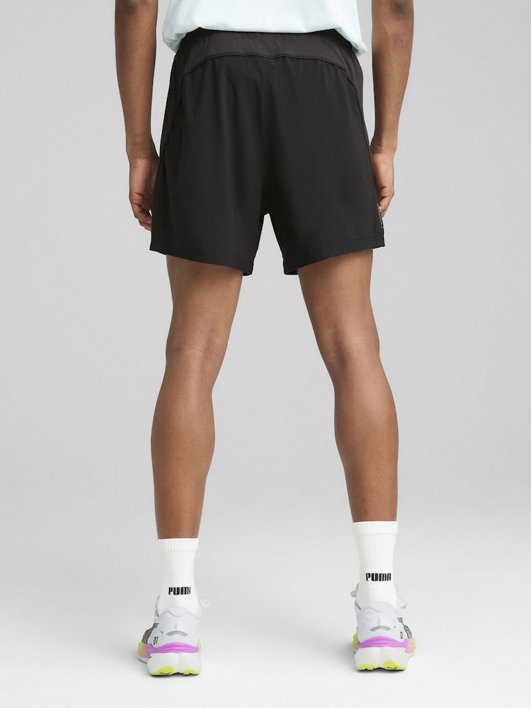 Puma Black Mens Velocity 5" Running Shorts - Image 2 of 6