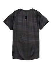 Negro - Puma Womens Velocity All Over Print Running T-Shirt - Imagen 4 de 4