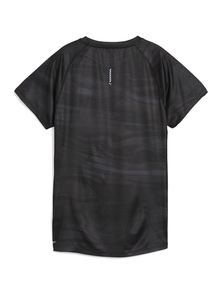 Negro - Puma Womens Velocity All Over Print Running T-Shirt - Imagen 4 de 4