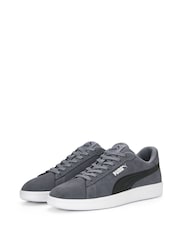 Puma Grey Mens Smash 3.0 Trainers - Image 3 of 6