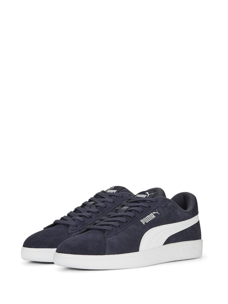 Puma Blue Mens Smash 3.0 Trainers - Image 3 of 6