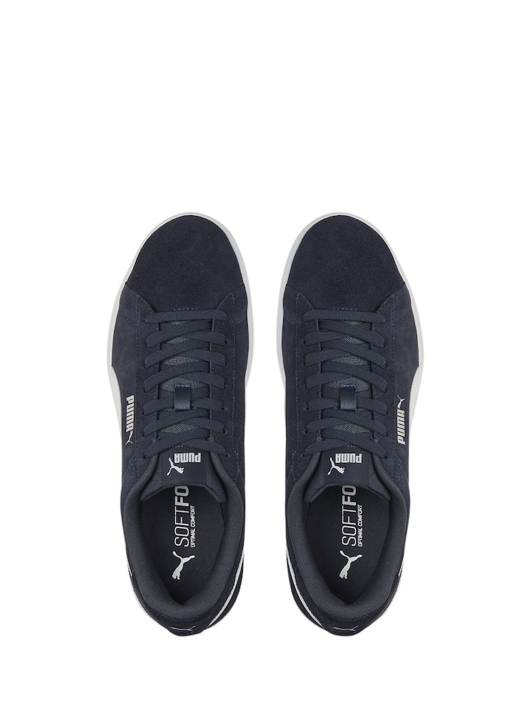 Puma Blue Mens Smash 3.0 Trainers - Image 4 of 6