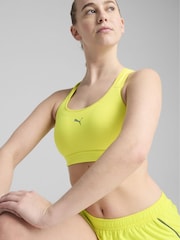 Puma Yellow Womens Running 4 Keeps Bra - Image 1 of 6