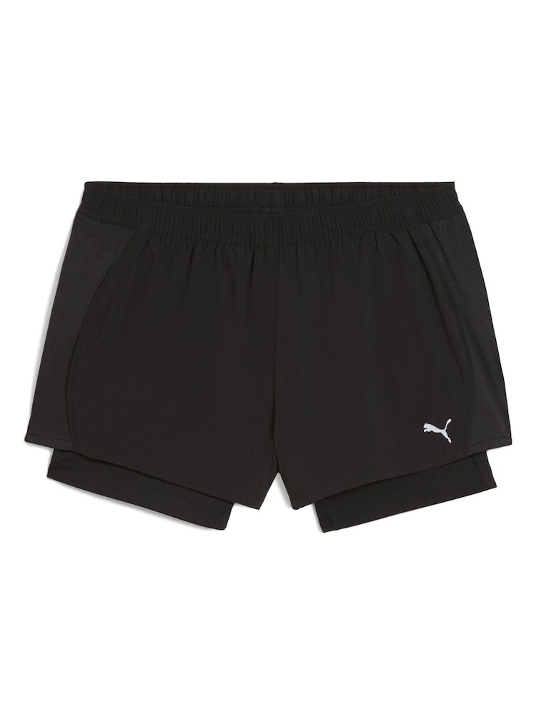 Puma Black Womens Velocity 2in1 3" Running Shorts - Image 5 of 6