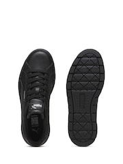 Puma Black Womens Kar II Leather Trainers - Image 4 of 6