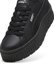 Puma Black Womens Kar II Leather Trainers - Image 5 of 6
